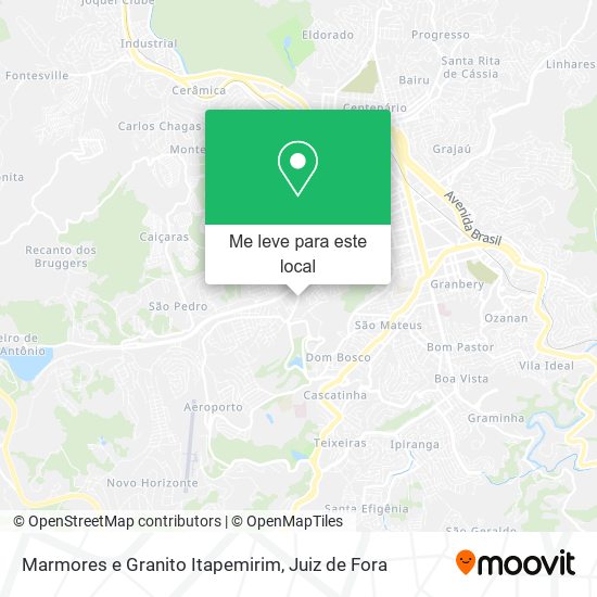 Marmores e Granito Itapemirim mapa