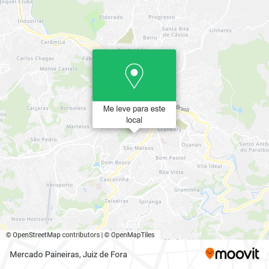 Mercado Paineiras mapa
