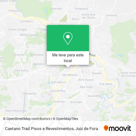 Caetano Trad Pisos e Revestimentos mapa