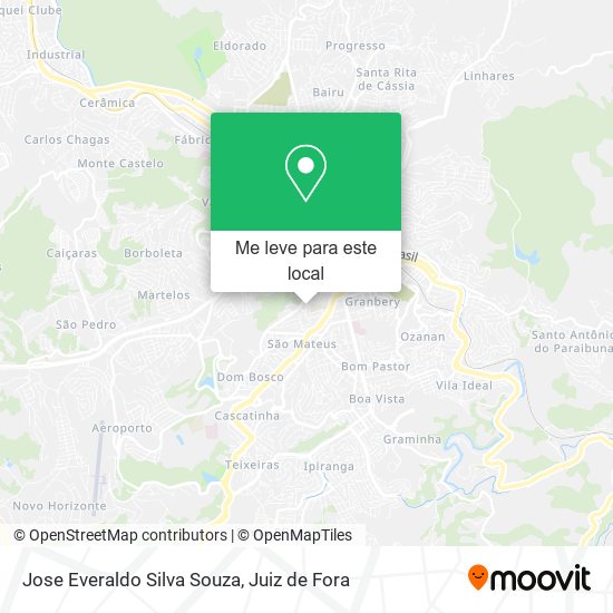 Jose Everaldo Silva Souza mapa