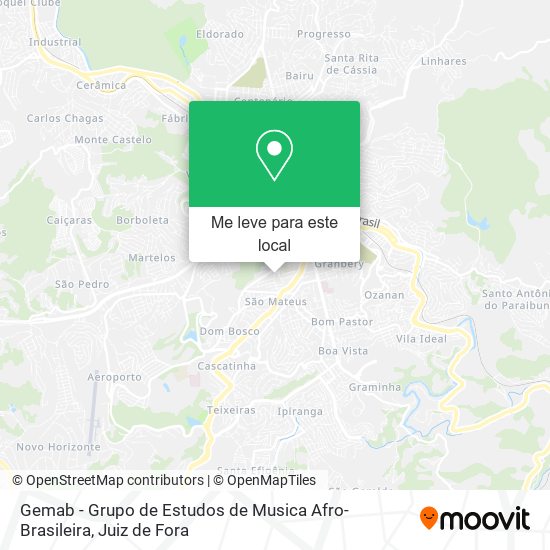 Gemab - Grupo de Estudos de Musica Afro-Brasileira mapa