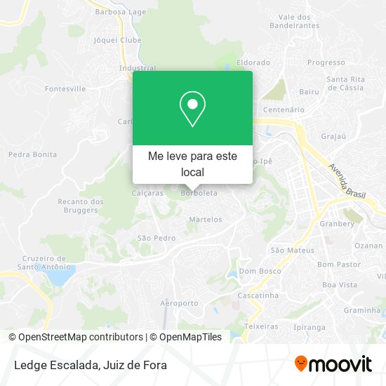 Ledge Escalada mapa