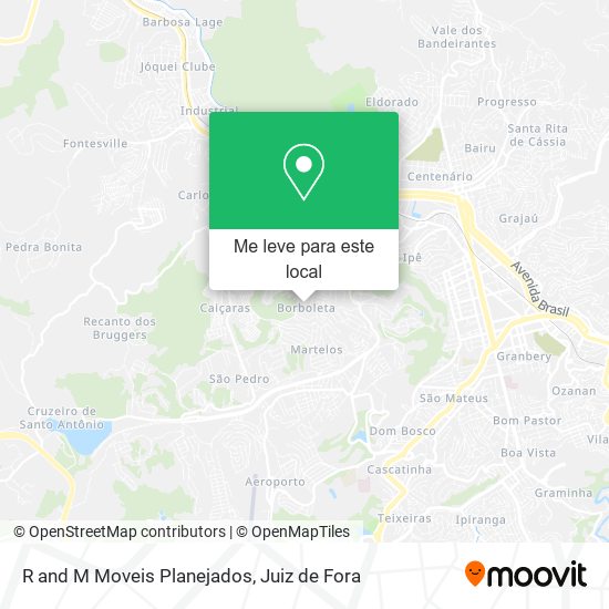 R and M Moveis Planejados mapa