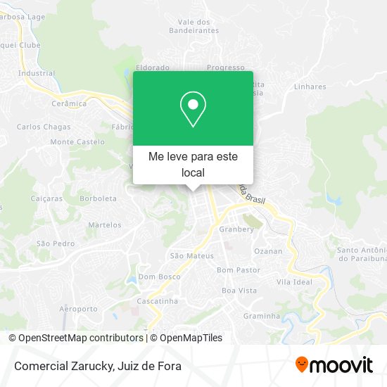 Comercial Zarucky mapa