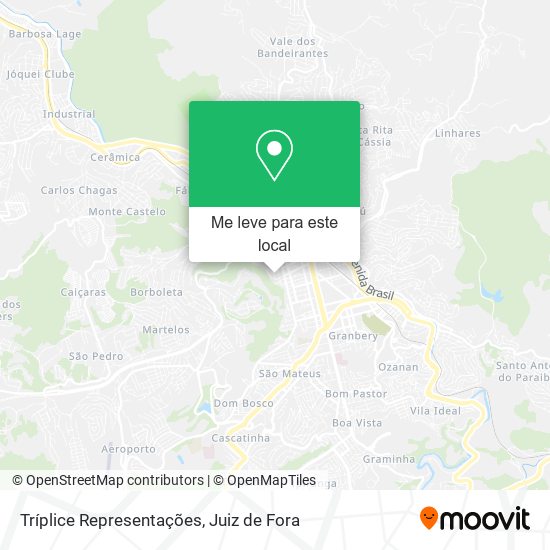 Tríplice Representações mapa