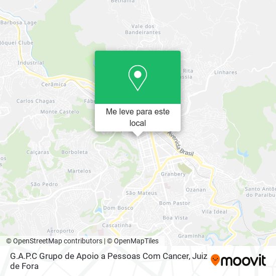 G.A.P.C Grupo de Apoio a Pessoas Com Cancer mapa