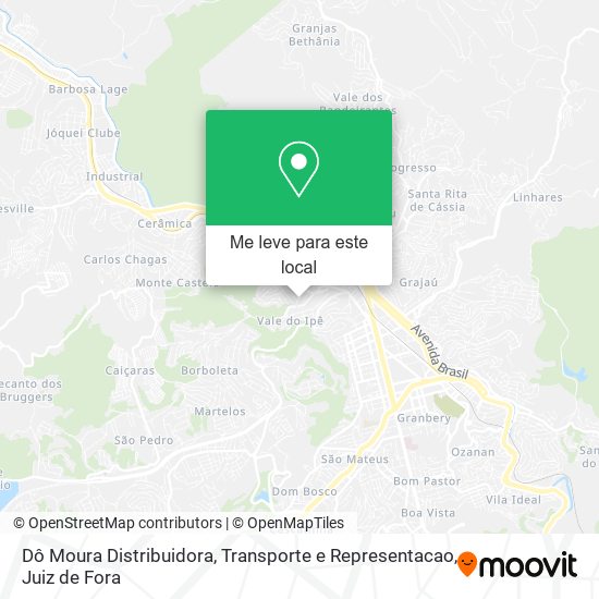 Dô Moura Distribuidora, Transporte e Representacao mapa