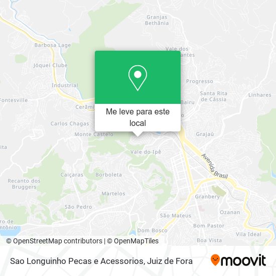 Sao Longuinho Pecas e Acessorios mapa