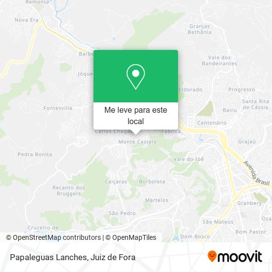 Papaleguas Lanches mapa