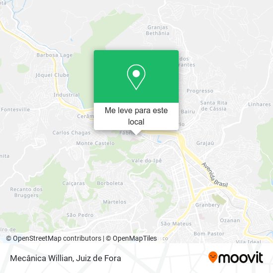 Mecânica Willian mapa