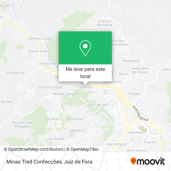 Minas Tred Confecções mapa
