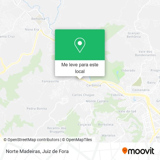 Norte Madeiras mapa