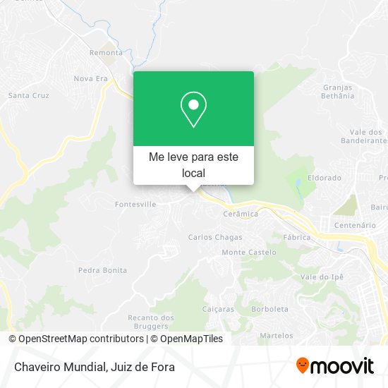 Chaveiro Mundial mapa