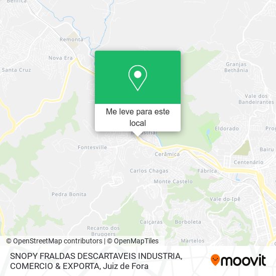SNOPY FRALDAS DESCARTAVEIS INDUSTRIA, COMERCIO & EXPORTA mapa