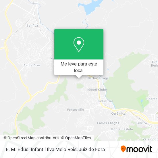 E. M. Educ. Infantil Ilva Melo Reis mapa