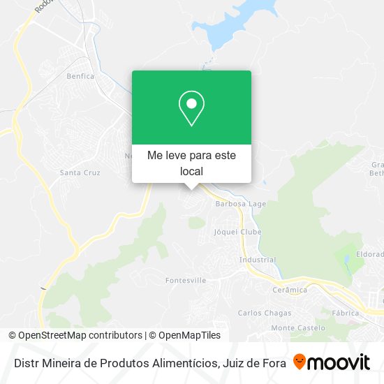 Distr Mineira de Produtos Alimentícios mapa