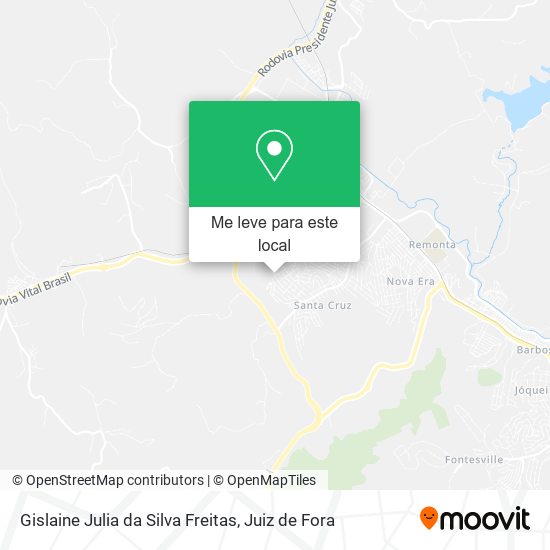 Gislaine Julia da Silva Freitas mapa