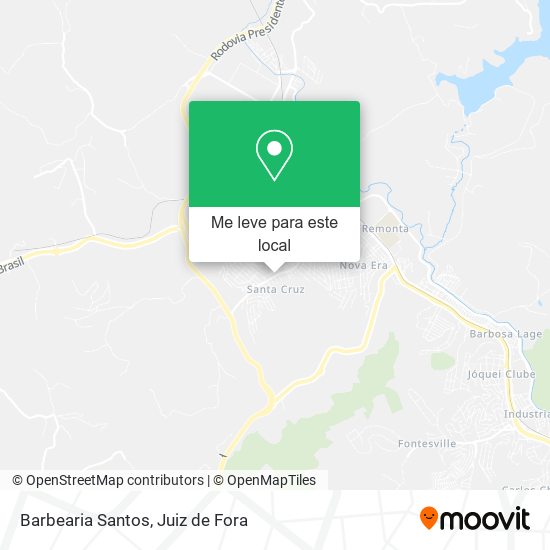 Barbearia Santos mapa