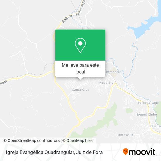 Igreja Evangélica Quadrangular mapa