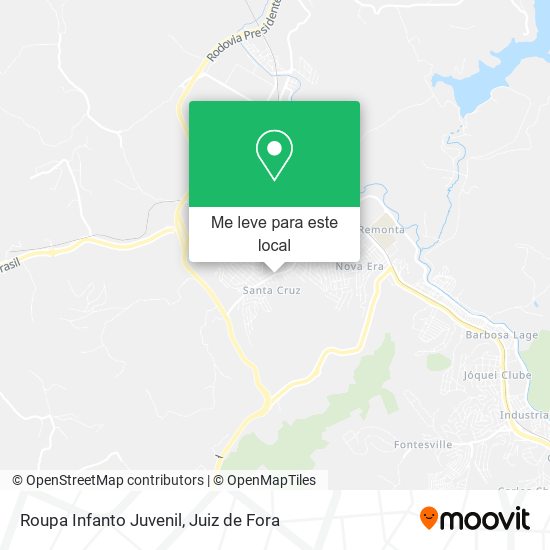 Roupa Infanto Juvenil mapa