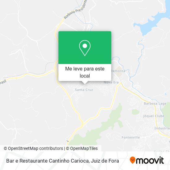 Bar e Restaurante Cantinho Carioca mapa
