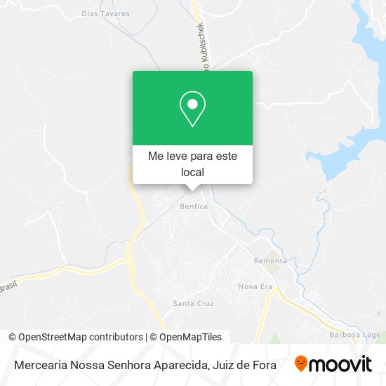 Mercearia Nossa Senhora Aparecida mapa