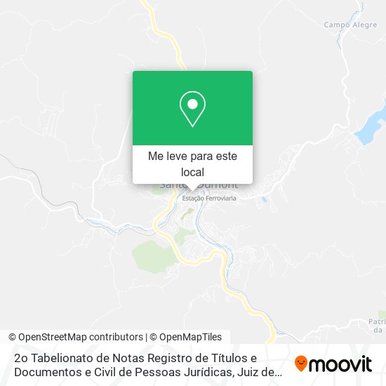 2o Tabelionato de Notas Registro de Títulos e Documentos e Civil de Pessoas Jurídicas mapa