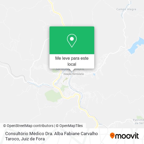 Consultório Médico Dra. Alba Fabiane Carvalho Taroco mapa