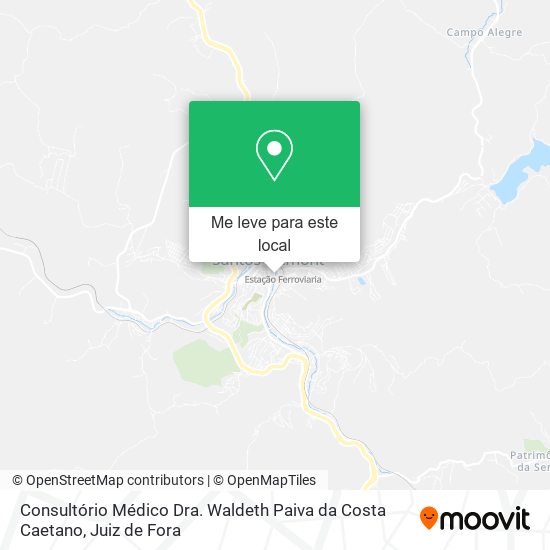 Consultório Médico Dra. Waldeth Paiva da Costa Caetano mapa