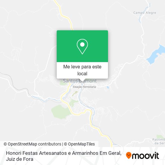 Honori Festas Artesanatos e Armarinhos Em Geral mapa