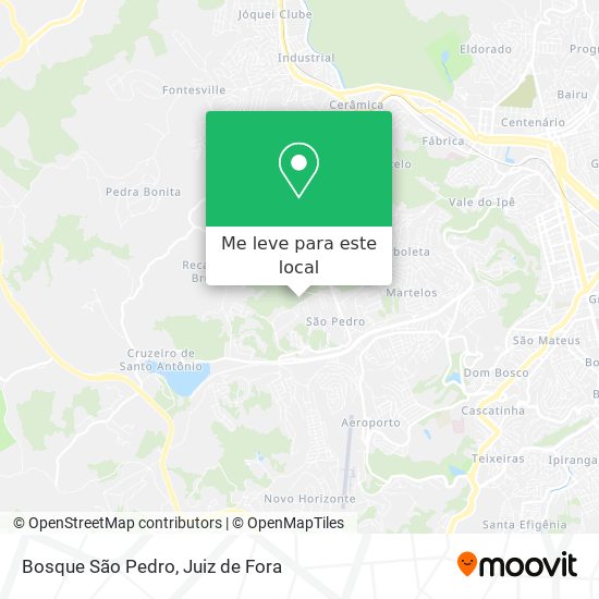 Bosque São Pedro mapa
