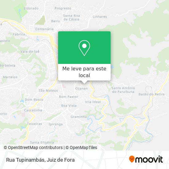 Rua Tupinambás mapa