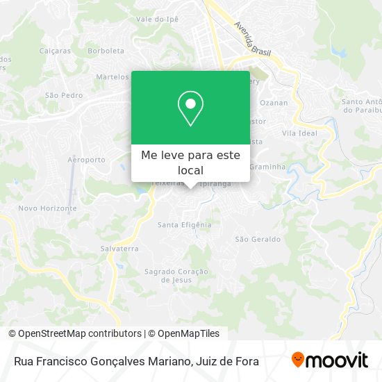 Rua Francisco Gonçalves Mariano mapa
