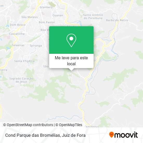 Cond Parque das Bromélias mapa