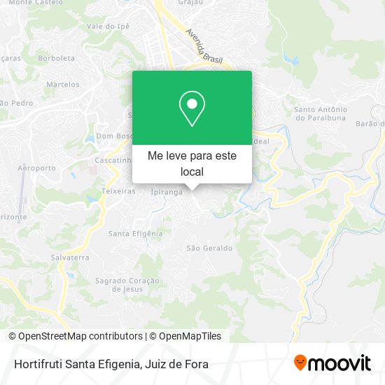 Hortifruti Santa Efigenia mapa