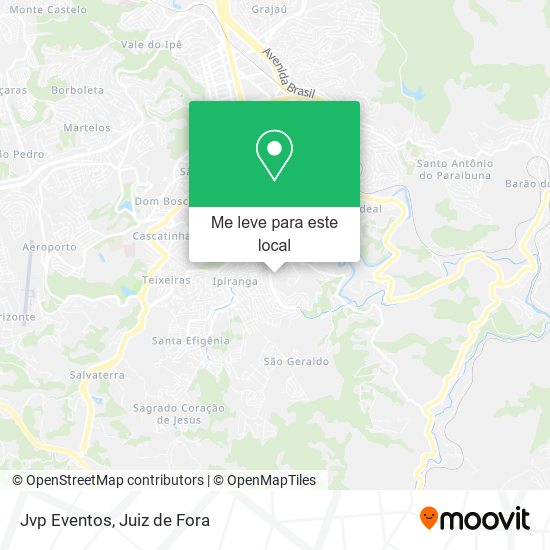 Jvp Eventos mapa