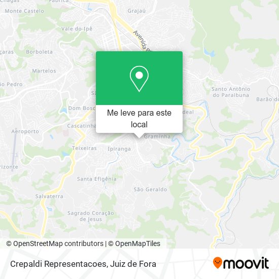 Crepaldi Representacoes mapa