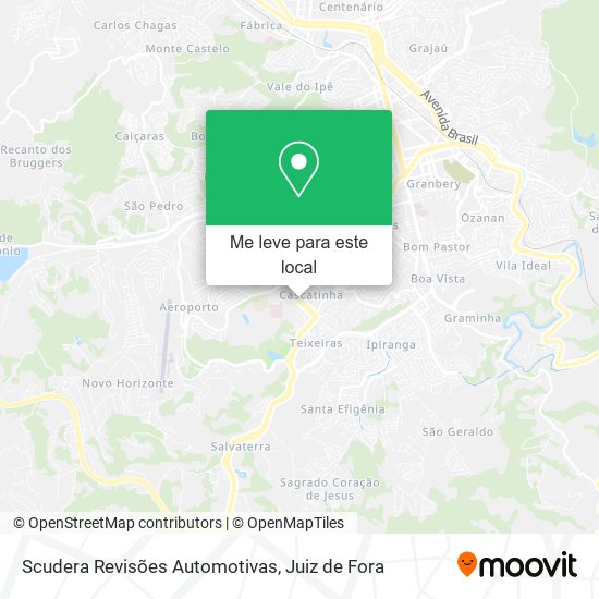 Scudera Revisões Automotivas mapa