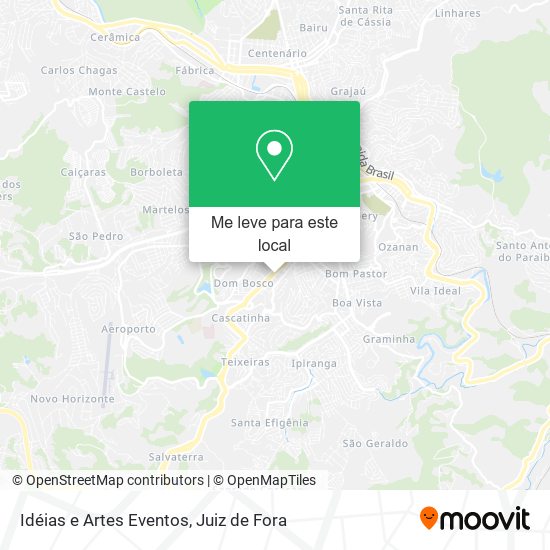 Idéias e Artes Eventos mapa