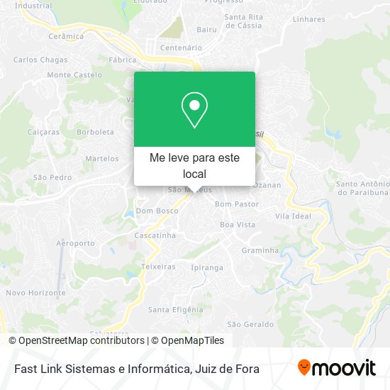 Fast Link Sistemas e Informática mapa