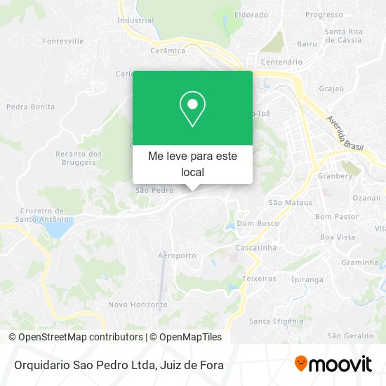 Orquidario Sao Pedro Ltda mapa