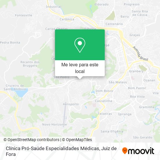 Clínica Pró-Saúde Especialidades Médicas mapa