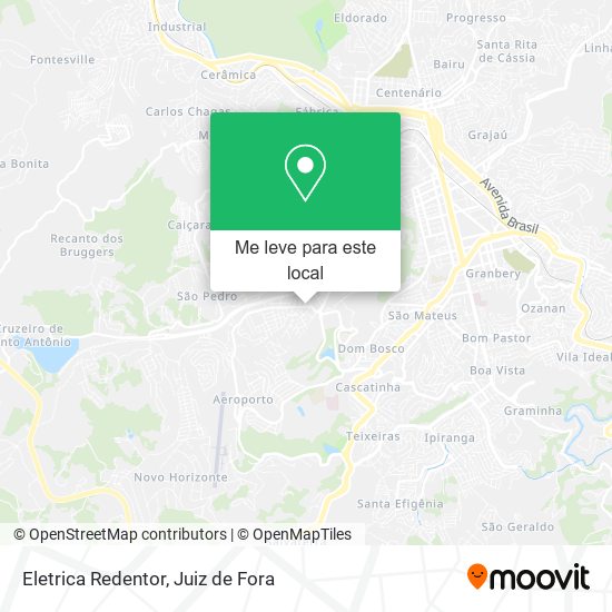 Eletrica Redentor mapa