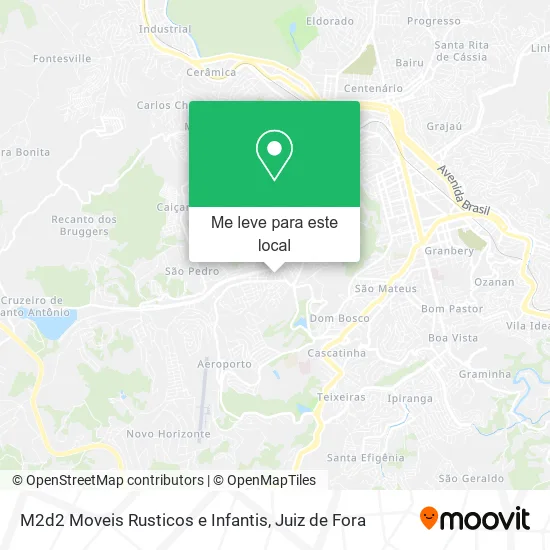 M2d2 Moveis Rusticos e Infantis mapa
