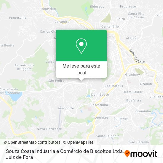 Souza Costa Indústria e Comércio de Biscoitos Ltda mapa