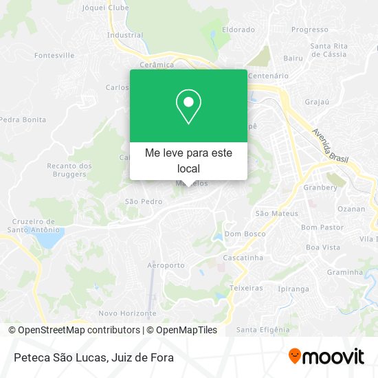 Peteca São Lucas mapa