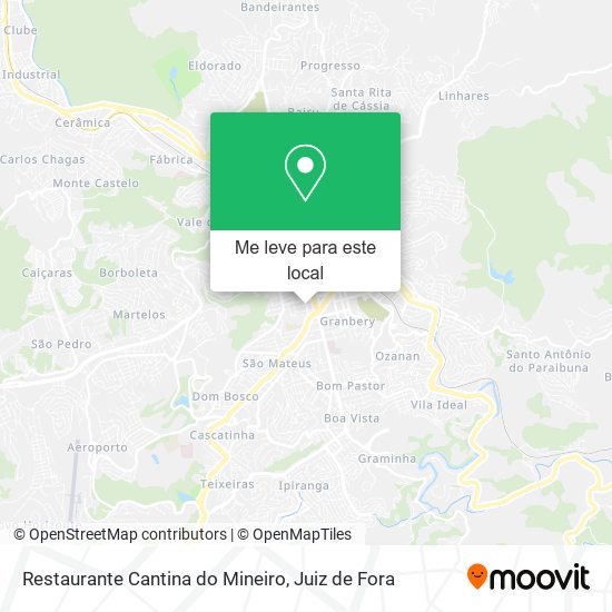 Restaurante Cantina do Mineiro mapa