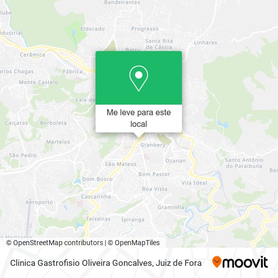 Clinica Gastrofisio Oliveira Goncalves mapa