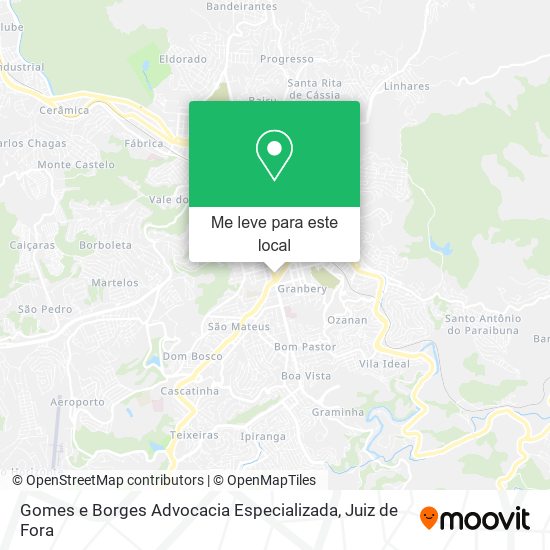 Gomes e Borges Advocacia Especializada mapa