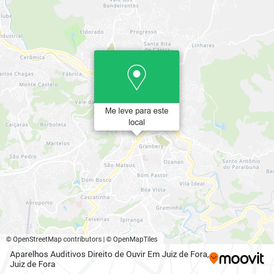 Aparelhos Auditivos Direito de Ouvir Em Juiz de Fora mapa